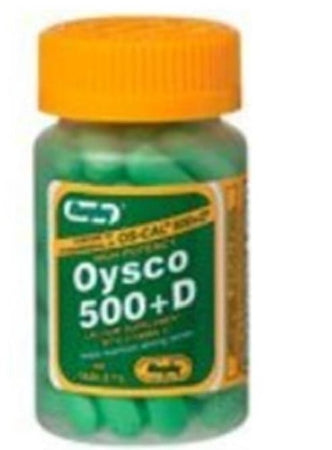 Major Pharmaceuticals Joint Health Supplement Oysco 500 Calcium / Vitamin D 500 mg - 200 IU Strength Tablet 60 per Bottle