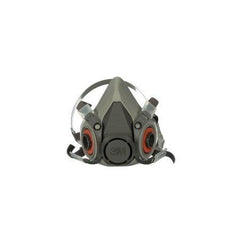 3M 3M™ 6000 Reusable Respirator Industrial Half Face 4 Point Adjustable Head Strap Medium Gray / White