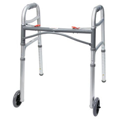 Folding Walker Adjustable Height McKesson Aluminum Frame 350 lbs. Weight Capacity 25 to 32-1/4 Inch Height