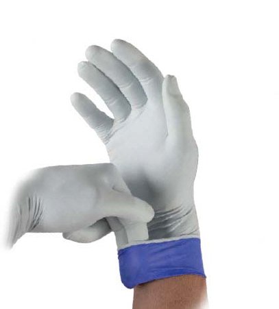 Microflex Medical Exam Glove LifeStar™ EC 2X-Large NonSterile Nitrile Extended Cuff Length Textured Fingertips White / Blue Not Chemo Approved - M-1088187-3409 - Case of 1000