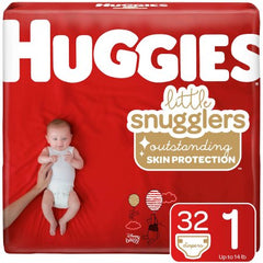 Kimberly Clark Unisex Baby Diaper Huggies® Little Snugglers Size 1 Disposable Moderate Absorbency - M-1088448-3143 - Pack of 20