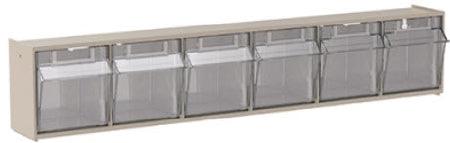 Akro-Mils Tilt Front Bin TiltView® Tan Plastic 3-3/4 X 4-1/2 X 23-5/8 Inch - M-1088490-4779 - Each