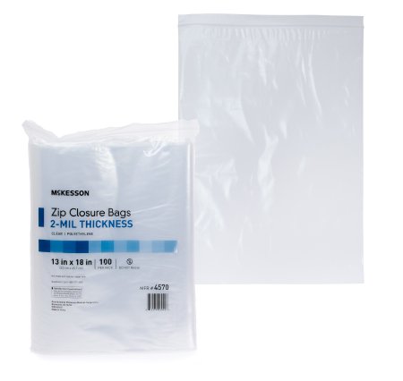 Zip Closure Bag McKesson 13 X 18 Inch Polyethylene Clear - M-1088666-4377 - Case of 1000