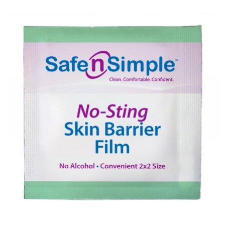 Safe N Simple Skin Barrier Applicator Safe N Simple™ No-Sting 60% / 20% Strength Purified Water / Polyvinylpyrrolidone / Glycerin Individual Packet Sterile