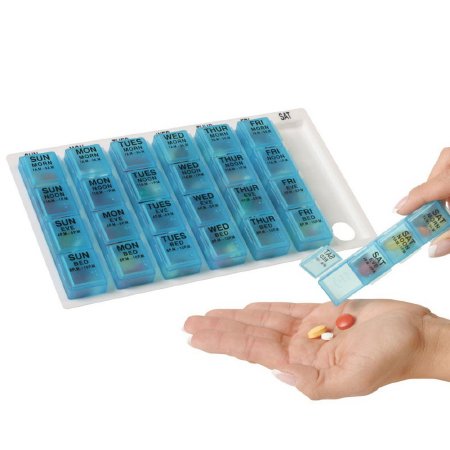 Apothecary Products Pill Organizer One-Day-At-A-Time® Large 7 Day 4 Dose