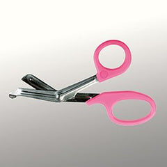 Trauma Shears McKesson Medicut™ Pink 7-1/4 Inch Length Medical Grade Stainless Steel Finger Ring Handle Blunt Tip / Blunt Tip - M-1089415-4940 - Each