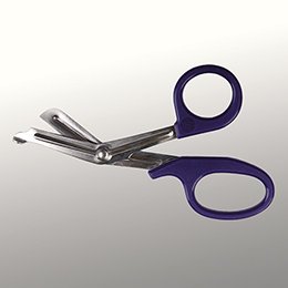 Trauma Shears McKesson Medicut™ Purple 7-1/4 Inch Length Medical Grade Stainless Steel Finger Ring Handle Blunt Tip / Blunt Tip - M-1089417-1213 - Case of 10