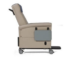 Champion Manufacturing Bariatric Transport Manual Recliner Ascent XL 660 Series Natural 4 Inch Twin Wheel Casters