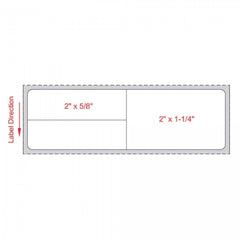 Precision Dynamics Blank Label Meditech® Thermal Label White Paper 1-1/4 X 4 Inch - M-1090992-3963 - Case of 8000