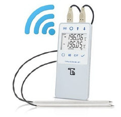 Cole-Parmer Inst. Datalogging Digital Thermometer with Alarm TraceableLIVE® Fahrenheit / Celsius -328° to +221°F (-200° to +105°C) Stainless Steel Probe / Platinum RTD Sensor Multiple Mounting Options Battery Operated