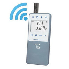 Cole-Parmer Inst. Datalogging Digital Thermometer / Hygrometer with Alarm TraceableLIVE® Fahrenheit / Celsius 32° to 131°F (0 to 55°C) Ambient Sensor Multiple Mounting Options Battery Operated