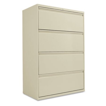 Alera® Four-Drawer Lateral File Cabinet, 36w x 18d x 52.5h, Putty