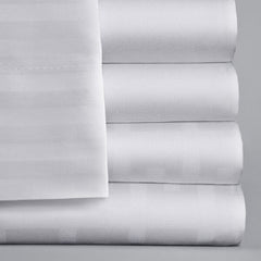 Standard Textile Bed Sheet ComforTwill™ Fitted 54 X 80 X 14 Inch White Reusable