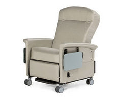 Champion Manufacturing Bariatric Transport Power Recliner Ascent II XL 68P Series Gray 4 Inch Twin Wheel Casters