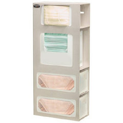 Bowman Manufacturing Face Mask Dispenser Wall Mount 4-Box Capacity Beige 5 X 10.63 X 25.25 Inch ABS Plastic - M-1091817-2121 - Each