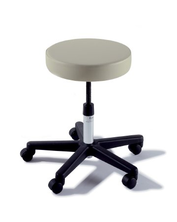 Midmark Adjustable Stool Ritter® 270 Value Series Backless Screw Adjust, Manual Seat Height Adjustment 5 Casters Healing Waters