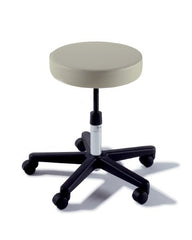 Midmark Adjustable Stool Ritter® 270 Value Series Backless Screw Adjust, Manual Seat Height Adjustment 5 Casters Latte