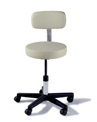 Midmark Adjustable Stool Ritter® 271 Value Series Backrest Screw Adjust, Manual Seat Height Adjustment 5 Casters Mist