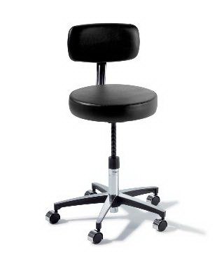 Midmark Manual Screw Adjust Stool Ritter® 275 Classic Series Backrest Screw Adjust, Manual, Pneumatic Seat Height Adjustment 5 Casters Oasis