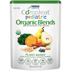Nestle Healthcare Nutrition Pediatric Oral Supplement / Tube Feeding Formula Compleat® Pediatric Organic Blends Plant Blend Flavor 10.1 oz. Pouch Ready to Use
