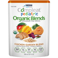 Nestle Healthcare Nutrition Pediatric Oral Supplement / Tube Feeding Formula Compleat® Pediatric Organic Blends Chicken-Garden Flavor 10.1 oz. Pouch Ready to Use