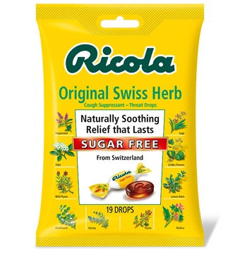 DOT Foods - Kraft Foods Inc Cold and Cough Relief Ricola® Sugar-Free 4.8 mg Strength Lozenge 19 per Bag