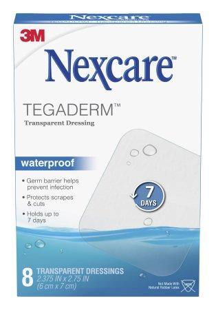 3M Transparent Film Dressing Nexcare™ Tegaderm™ Rectangle 2-3/8 X 2-3/4 Inch 1 Tab Delivery Without Label Sterile