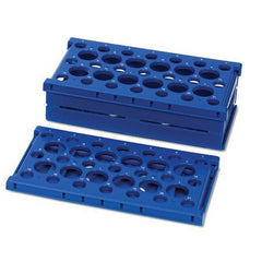 Market Lab Inc Expanding / Collapsing Rack Test Tube Rack 12 / 21 Place 15 / 50 mL Tube Size Blue