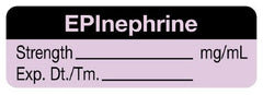 Drug Label UAL Anesthesia Label EPInephrine Strength_mg/mL Exp dt/tm_ Black / Lavender 1/2 X 1-1/2 Inch