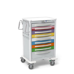 Waterloo Industries Pediatric Cart Aluminum 24.5 X 29 X 45 Inch Light Gray/Multi-Color 16.5 X 22 Inch, (8) 3 Inch, (1) 6 Inch Drawers