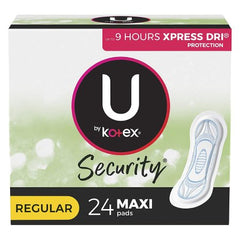 Kimberly Clark Feminine Pad U by Kotex® Security® Maxi Regular Absorbency