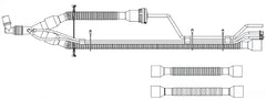 Vyaire Medical CIRCUIT, PATIENT W/ELBOW SPU 15MM (10/BX)