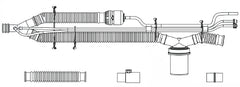 Vyaire Medical CIRCUIT, PATIENT W/PEEP W/1 WATER TRAP SPU 22MM (10/BX)
