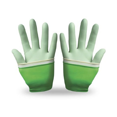 Ansell Surgical Glove GAMMEX® PI Glove-in-Glove™ System Size 5.5 Sterile Pair Polychloroprene Extended Cuff Length Micro-Textured Natural / Green Not Chemo Approved - M-1095150-2311 - Case of 200