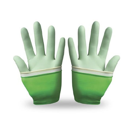 Ansell Surgical Glove GAMMEX® PI Glove-in-Glove™ System Size 8.5 Sterile Pair Polychloroprene Extended Cuff Length Micro-Textured Natural / Green Not Chemo Approved - M-1095155-1816 - Case of 200