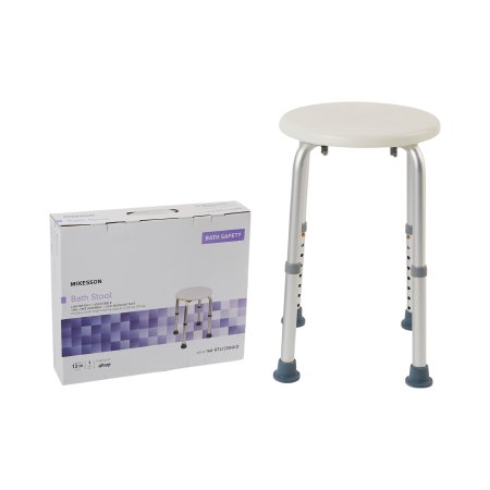 Shower Stool McKesson Without Arms Aluminum Frame Without Backrest 13 Inch Seat Width