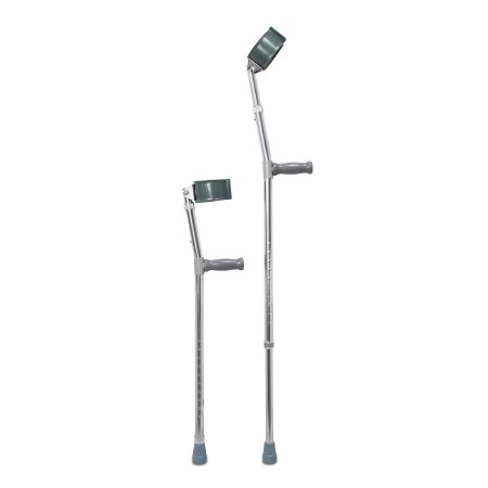 Forearm Crutches Mckesson Adult Steel Frame 300 lbs. Weight Capacity