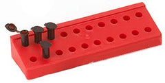 Globe Scientific Microcentrifuge Microcentrifuge Tube Rack Globe® Scientific 20 Place 1.5 to 2.0 mL Tube Size Red 1-2/5 X 2-3/4 X 8-1/4 Inch