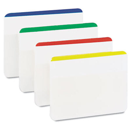 Post-it® Tabs Tabs, Lined, 1/5-Cut Tabs, Assorted Primary Colors, 2" Wide, 24/Pack