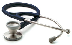 American Diagnostic Corp Cardiology Stethoscope Adscope® Blue 1-Tube 19 Inch Tube Double-Sided Chestpiece