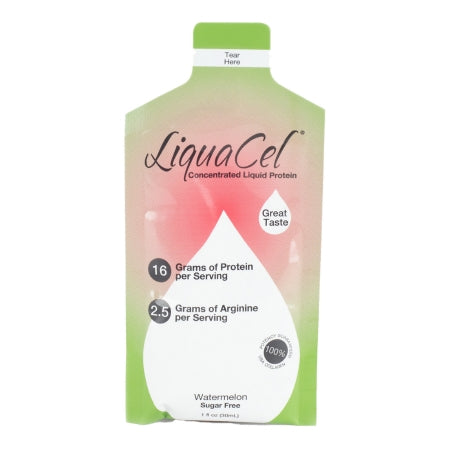 Global Health Products Oral Protein Supplement LiquaCel™ Watermelon Flavor Ready to Use 1 oz. Individual Packet