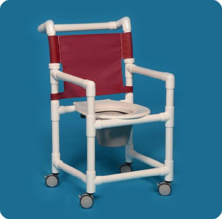 IPU Commode / Shower Chair ipu® Fixed Arm PVC Frame With Backrest