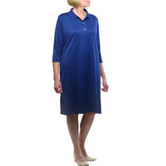 Narrative Apparel DRESS, POLO KNIT 3/4SLEEVE SOLID NAVY WMNS MED D/S