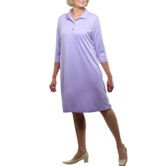 Narrative Apparel DRESS, POLO KNIT 3/4SLEEVE SOLID LILAC WMNS XLG D/S