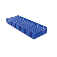 10mm-13mm Double Monster Racks 10-13mm • Holds 432 tubes • 9"W x 26.4"L x 3.1"H • Blue ,1 Each - Axiom Medical Supplies