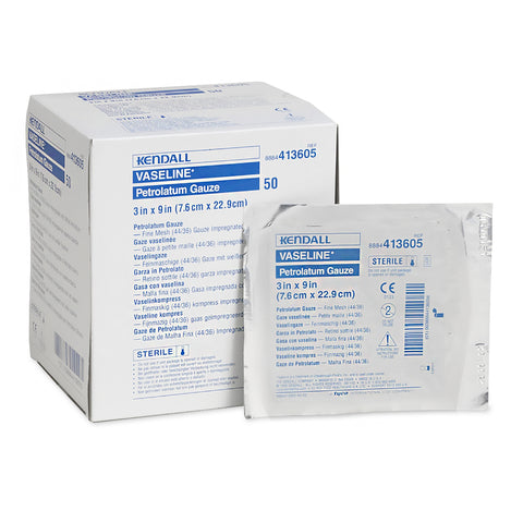 Kendall Vaseline Petrolatum Gauze, 3" x 9" AM-11-0250