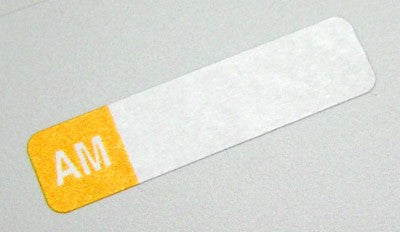 Select Series 7+ Time Bar Label - AM - Roll Of 500