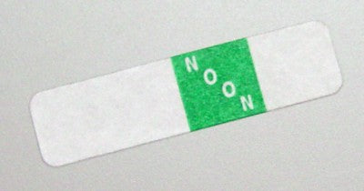 Select Series 7+ Time Bar Label - Noon - Roll Of 500