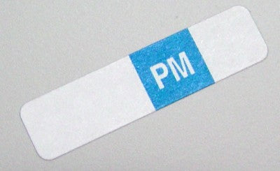 Select Series 7+ Time Bar Label - PM - Roll Of 500