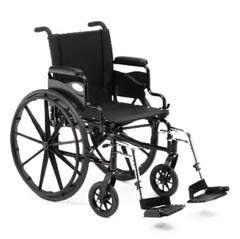 Invacare Lightweight Wheelchair 9000 XT High Strength Dual Axle Desk Length Arm 27 Inch Overall Width 20 Inch Seat Width 250 lbs. Weight Capacity